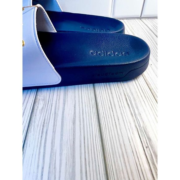 ADIDAS Adilette Retro Script Womens Shower Cloudfoam Slide Comfort Sport Sandals - Picture 5 of 7